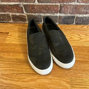 Vince Camuto camouflage slip on sneakers